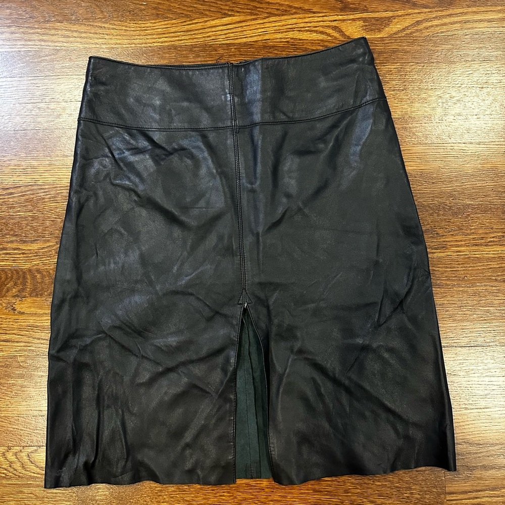 Bebe leather skirt